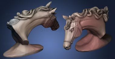 3D model horse bust (STL)